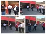 بازدید شهردار فرون آباد از ساختمان آتش نشانی شهرداری