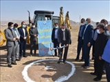 مراسم کلنگ زنی احداث مخزن زمینی شهر فرون آباد با حضور فرماندار شهرستان پاکدشت برگزار شد