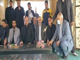 عطر افشانی مزار شهدای گمنام فرون آباد