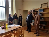 بازدید فرماندار و بخشدار مرکزی از کتابخانه پروین اعتصامی روستای فیلستان 