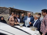 بازدید بخشدار مرکزی پاکدشت از کارگاه تولیدی بلورسازی در روستای محمودآباد 