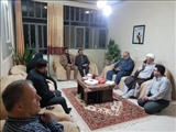 دیدار بخشدار مرکزی با خانواده شهید اربابی