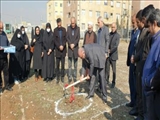 آیین کلنگ زنی احداث مرکز خدمات جامع سلامت مسکن مهر امام رضا (ع) در پاکدشت برگزار شد