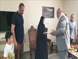 دیدار هفتگی فرماندار پاکدشت با خانواده شهداء