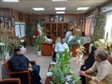 دیدار بخشدار مرکزی شهرستان پاکدشت با خانواده شهید اربابی
